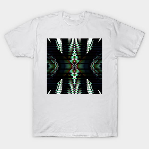 Metallic Shapes and Patterns T-Shirt by DANAROPER